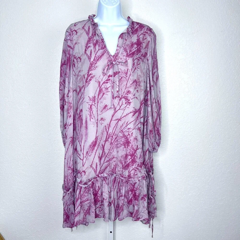 All Saints Arieta Grasmere Dress 6 whimsical fairycore cottagecore‎ flowy mini